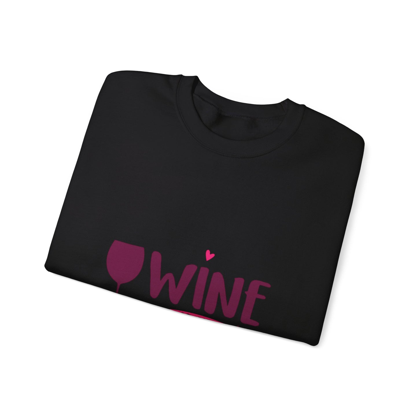 Wine is my Valentine - Unisex Heavy Blend™ Crewneck Sweatshirt
