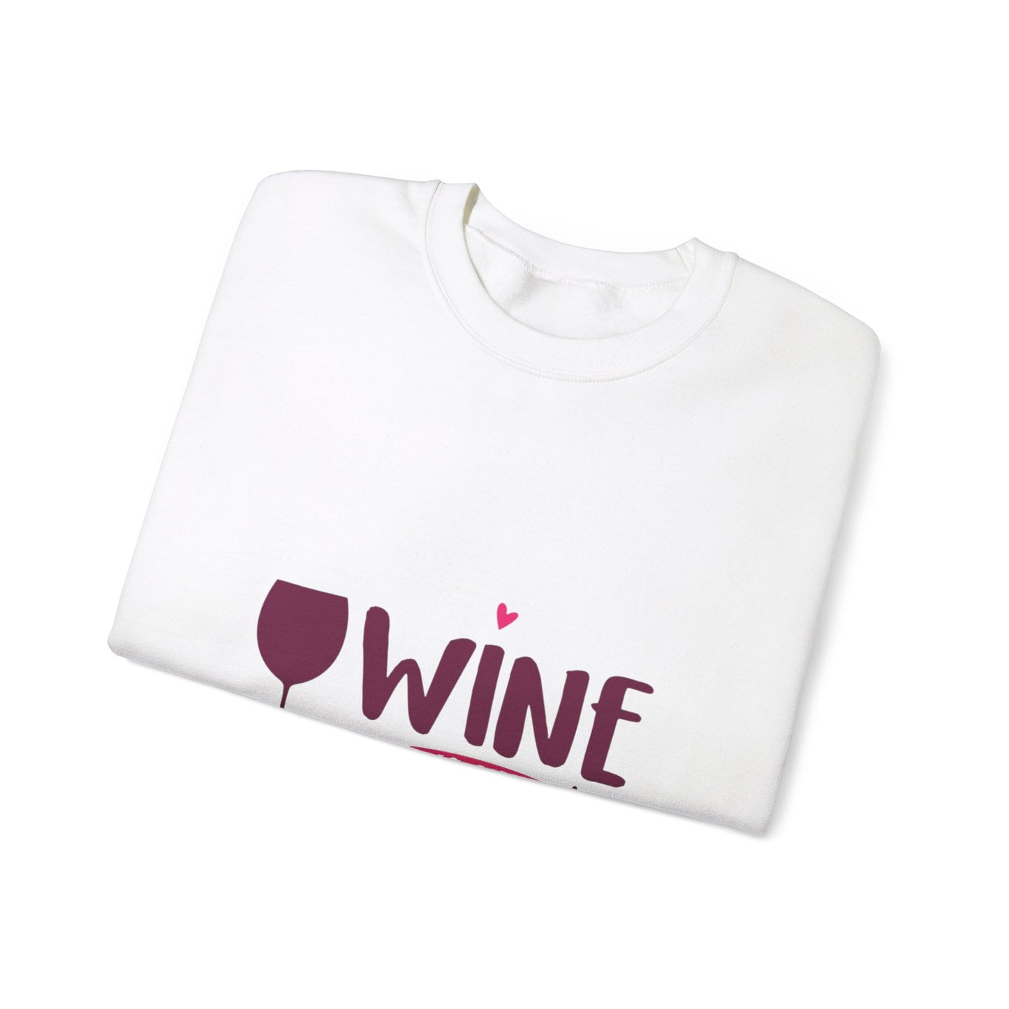 Wine is my Valentine - Unisex Heavy Blend™ Crewneck Sweatshirt