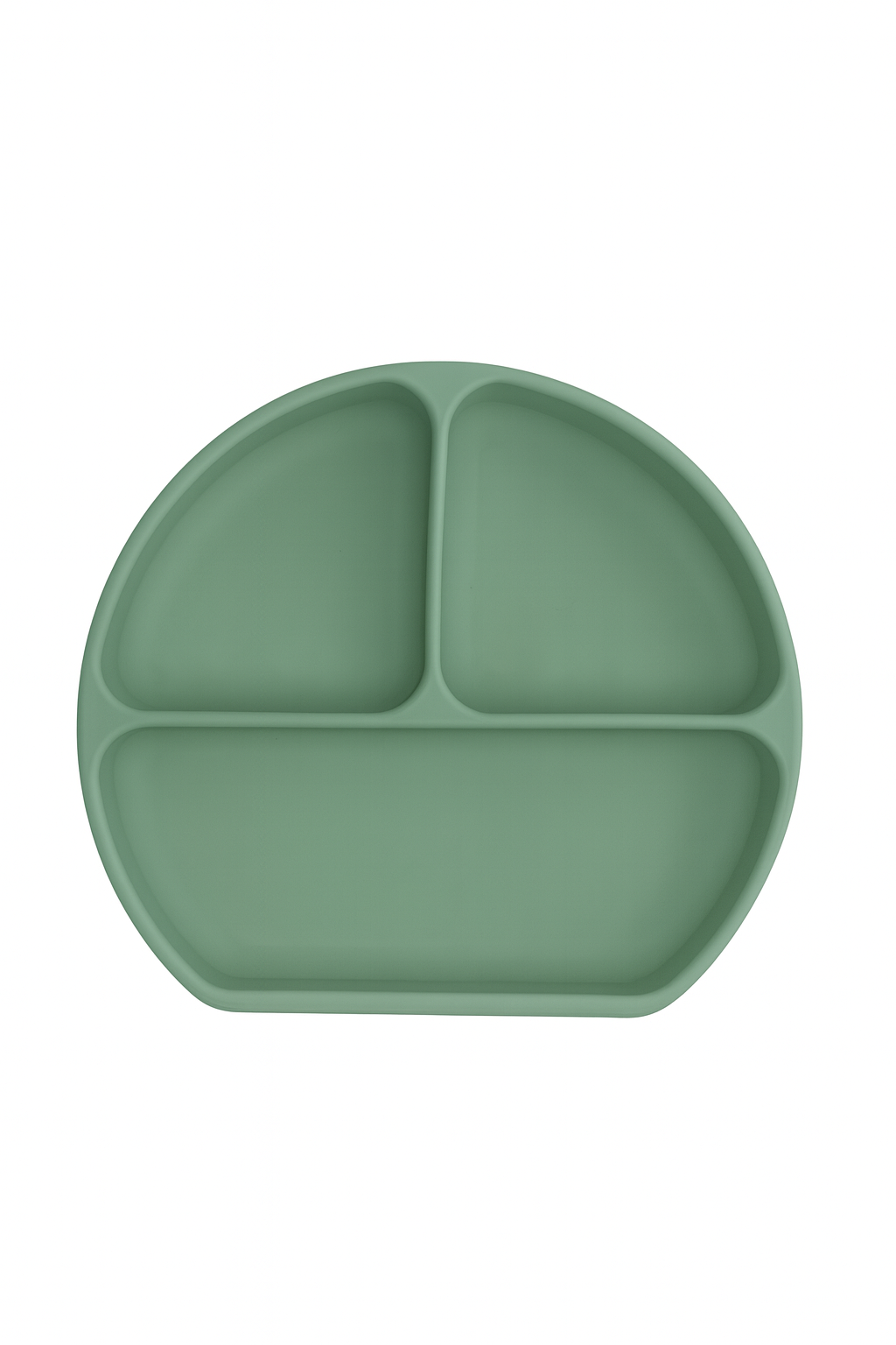 11-Piece Silicone Baby Feeding Set – Suction Plate, Bowl, Cup & Utensils - Sage Green