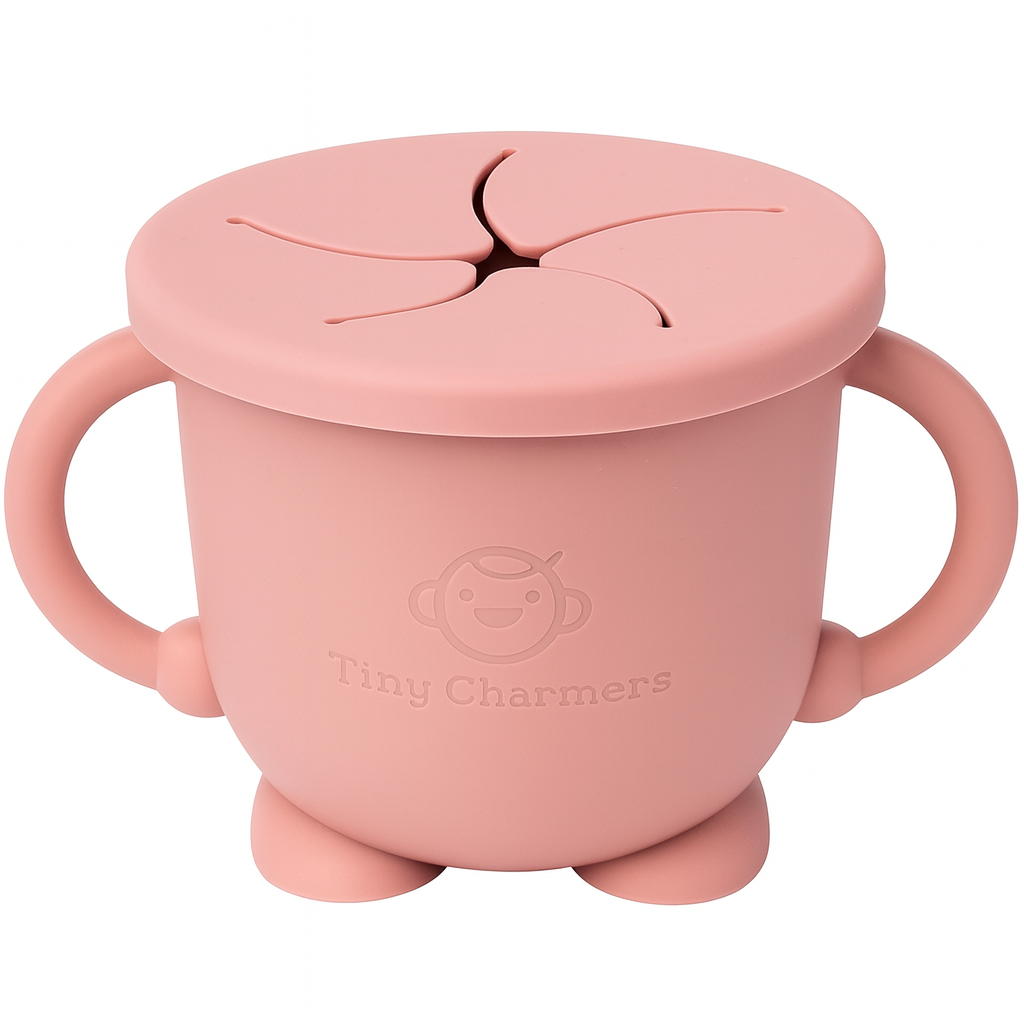 11-Piece Silicone Baby Feeding Set – Suction Plate, Bowl, Cup & Utensils - Dusty Rose