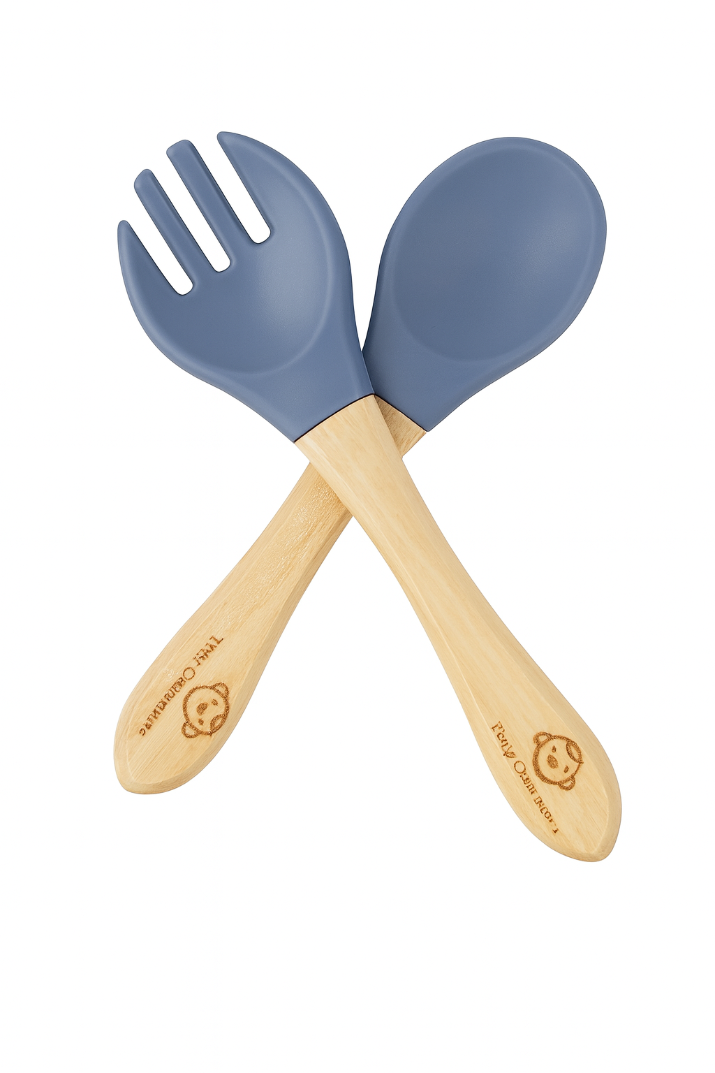 11-Piece Silicone Baby Feeding Set – Suction Plate, Bowl, Cup & Utensils - Navy Blue