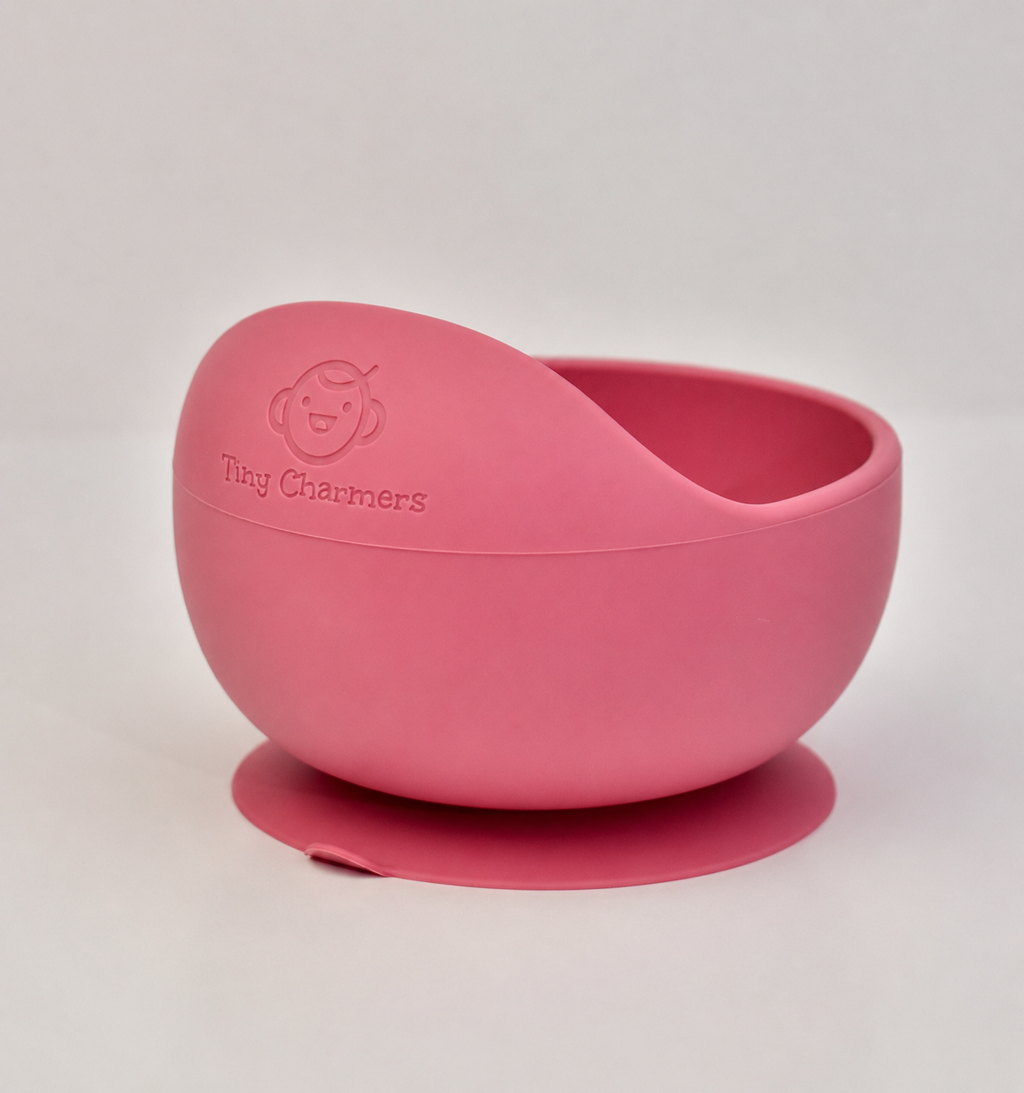11-Piece Silicone Baby Feeding Set – Suction Plate, Bowl, Cup & Utensils - Dusty Rose
